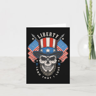 Carte Jour de l'Indépendance 4 juillet Usa Drapeau Améri