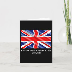 Carte Jour de l'Indépendance Brexit Valentines Jour Cade