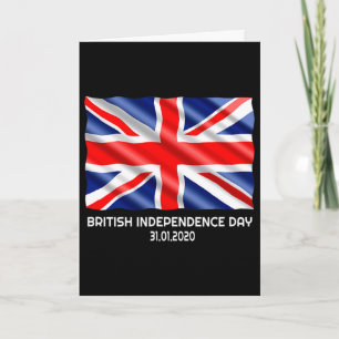 Carte Jour de l'indépendance britannique Brexit Saint Va