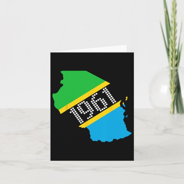 Carte Jour de l'indépendance de la Tanzanie (Devant)