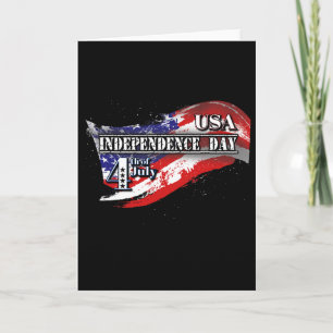Carte Jour de l'indépendance des États-Unis le 4 juillet