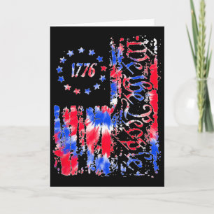 Carte Jour de l'Indépendance Drapeau Américain Patriotiq