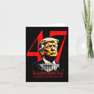 Carte Jour de l'investiture 2025 Donald Trump 47e présid