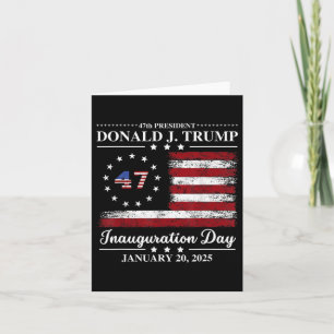 Carte Jour de l'investiture de Trump 2025 Mémorabilia Dr