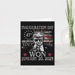 Carte Jour de l'investiture de Trump 2025 Président Dona
