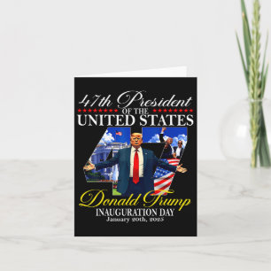 Carte Jour de l'investiture du président Donald Trump 20