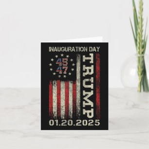 Carte Jour de l'investiture du président Donald Trump 20