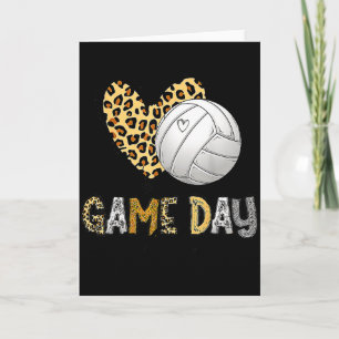 Carte Jour de match de volley-ball décoloré ambiance de