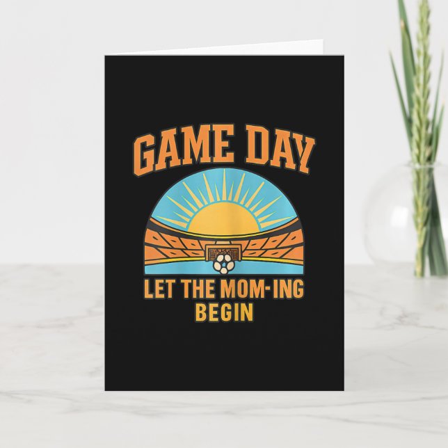 Carte Jour de Match Que le Mom-ing Commence Graphique de (Devant)