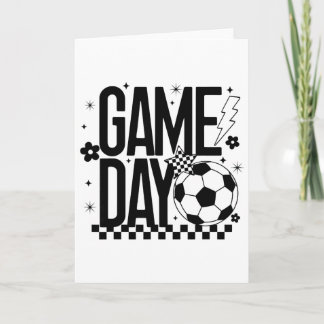 Carte Jour de match Saison de football Maman Rétro Light