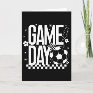 Carte Jour de match Saison de football Maman Rétro Light