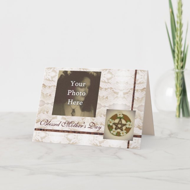 Carte Jour de mères païen de Wiccan de sorcière de (Devant)