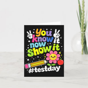 Carte Jour de motivation pour les enseignants de tests d