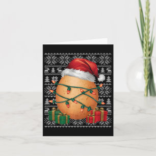 Carte Jour de Noël Sweat Style Vilain Vilain Oeuf