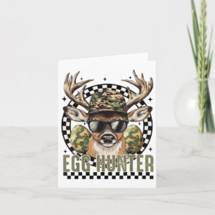 Carte Jour de Pâques Chasseur d'oeufs Camo Deer Chasse G