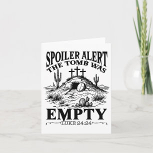 Carte Jour de Pâques Religieux Christian Spoiler Alerte 