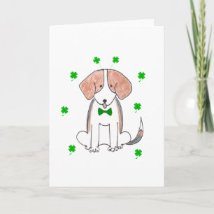 Carte Jour de Patricks de saint de beagle