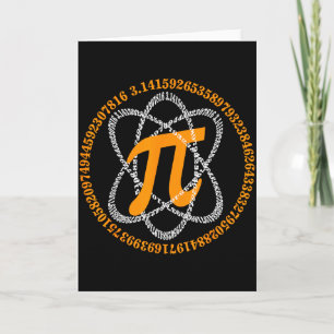 Carte Jour de Pi 3,14 Symbole du nombre Pi Cadeau de mat