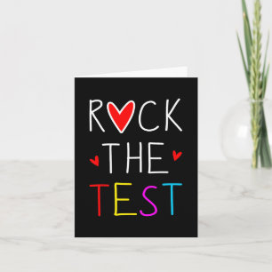 Carte Jour de Rock The Test Professeur Jour de test drôl