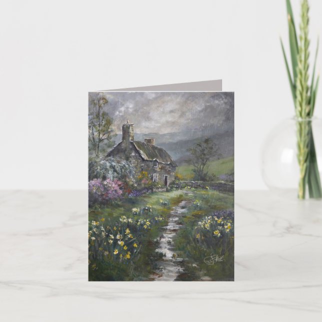 Carte "Jour de soupe - Un cottage anglais" (Devant)