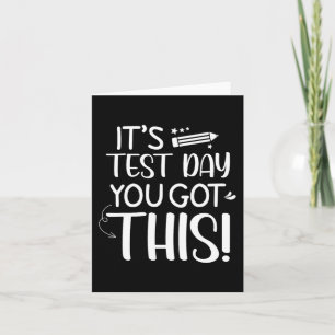Carte Jour de test C'est le jour de l'examen Vous avez ç