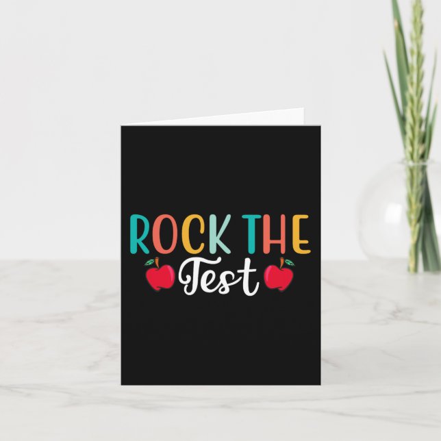 Carte Jour de test de roche pour les enseignants Jour 1  (Devant)
