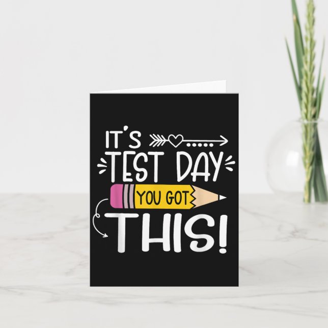 Carte Jour De Test Drôle Son Jour De Test Vous Avez Ce T (Devant)