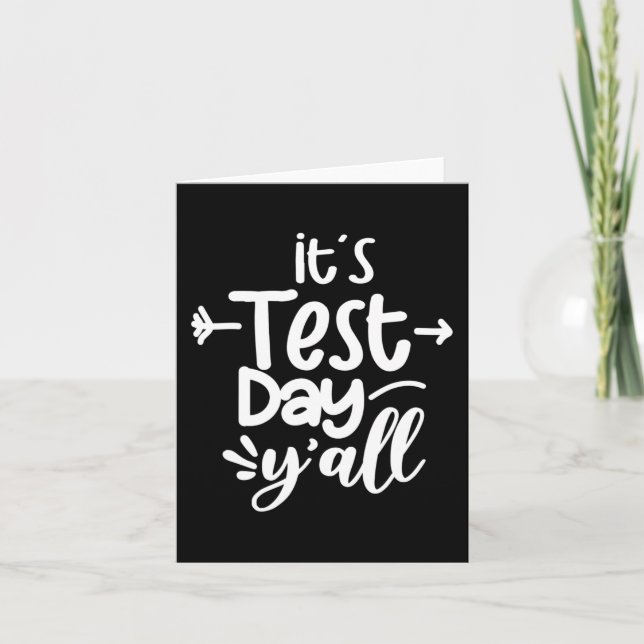 Carte Jour de test les gars drôle jour de test pour les  (Devant)