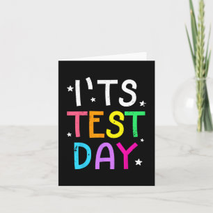 Carte Jour de test pour l'enseignant C'est jour de test 