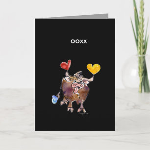 Carte Jour de Valentines OX