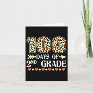Carte Jour D'Enseignants De 2E Année 100 Jours De Leopa