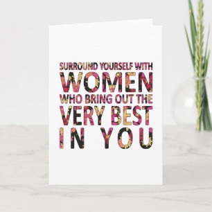 Carte Jour des femmes Puissance féminine Femme Féminisme