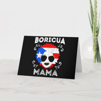 Carte Jour des mères du drapeau de Porto Rico Boricua Ma