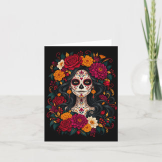Carte Jour des morts crâne de sucre catrina jour des mor