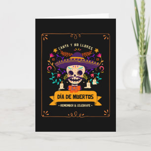 Carte Jour des morts Crâne jour des morts