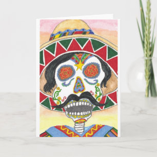 Carte Jour des morts mariachi