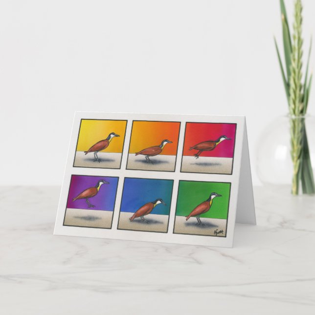 Carte Jour des oiseaux chanceux ! (Devant)