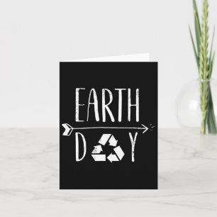 Carte Jour des terres Anniversaire mignon Recyclage Vint