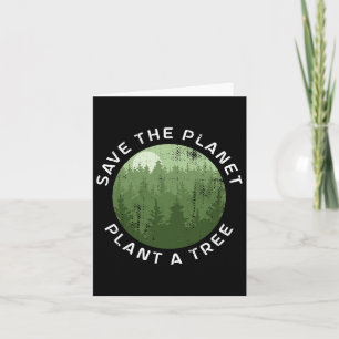 Carte Jour des terres Arbor Day Sauvez La Planète Plante