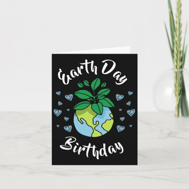 Carte Jour des terres cadeau d'anniversaire (Devant)
