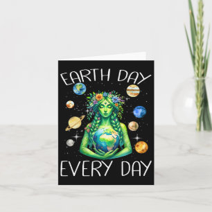 Carte Jour des terres chaque jour Hippie Nature Gaia Gre