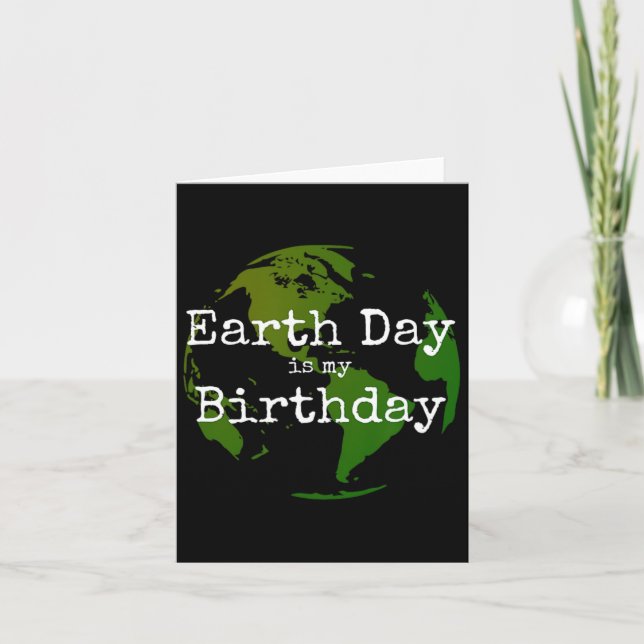 Carte Jour des terres est mon anniversaire 2 (Devant)