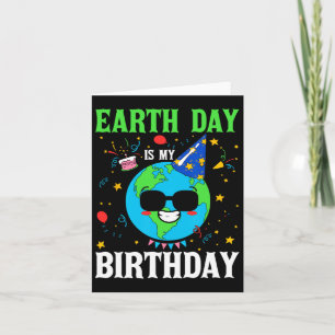 Carte Jour des terres Est Mon Anniversaire Monde De l'en