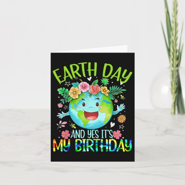 Carte Jour des terres Et oui c'est mon anniversaire Tee  (Devant)