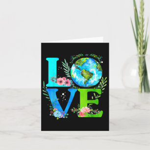 Carte Jour des terres Love World Anniversaire Eco Sensib