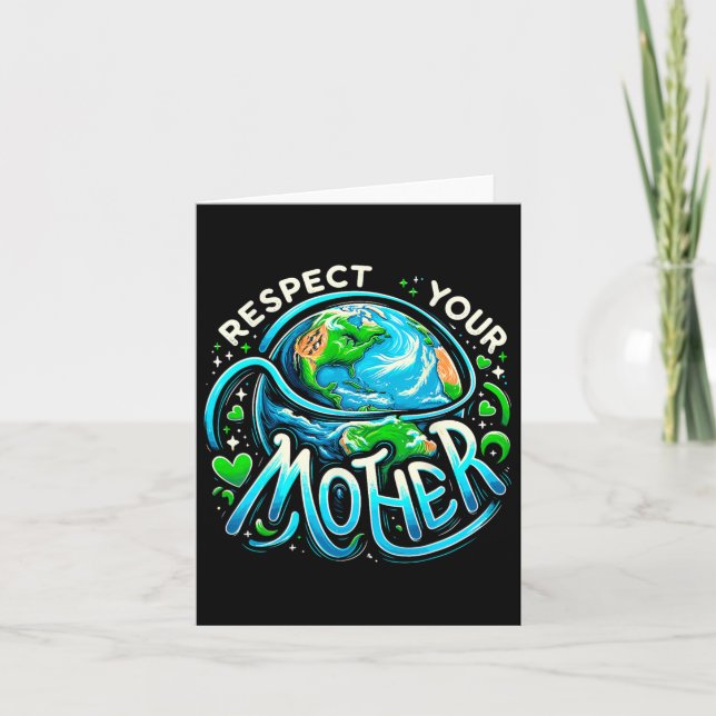 Carte Jour des terres Respectez votre mère De l'environn (Devant)