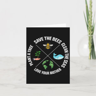 Carte Jour des terres Sauver Les Abeilles Plante Plus D'