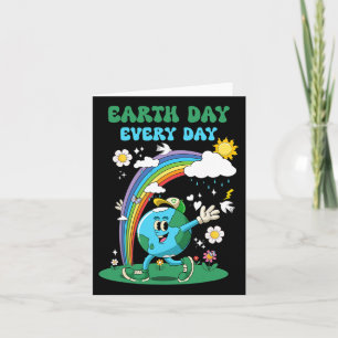 Carte Jour des terres Tous Les Jours Rainbow Globe Flowe