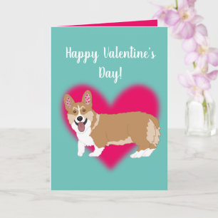 Carte Jour des Valentines Corgi