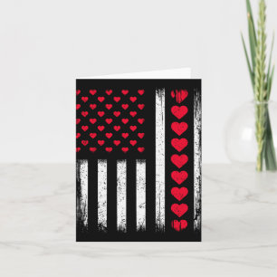 Carte Jour des Valentines Patriotique Vintage-américain 